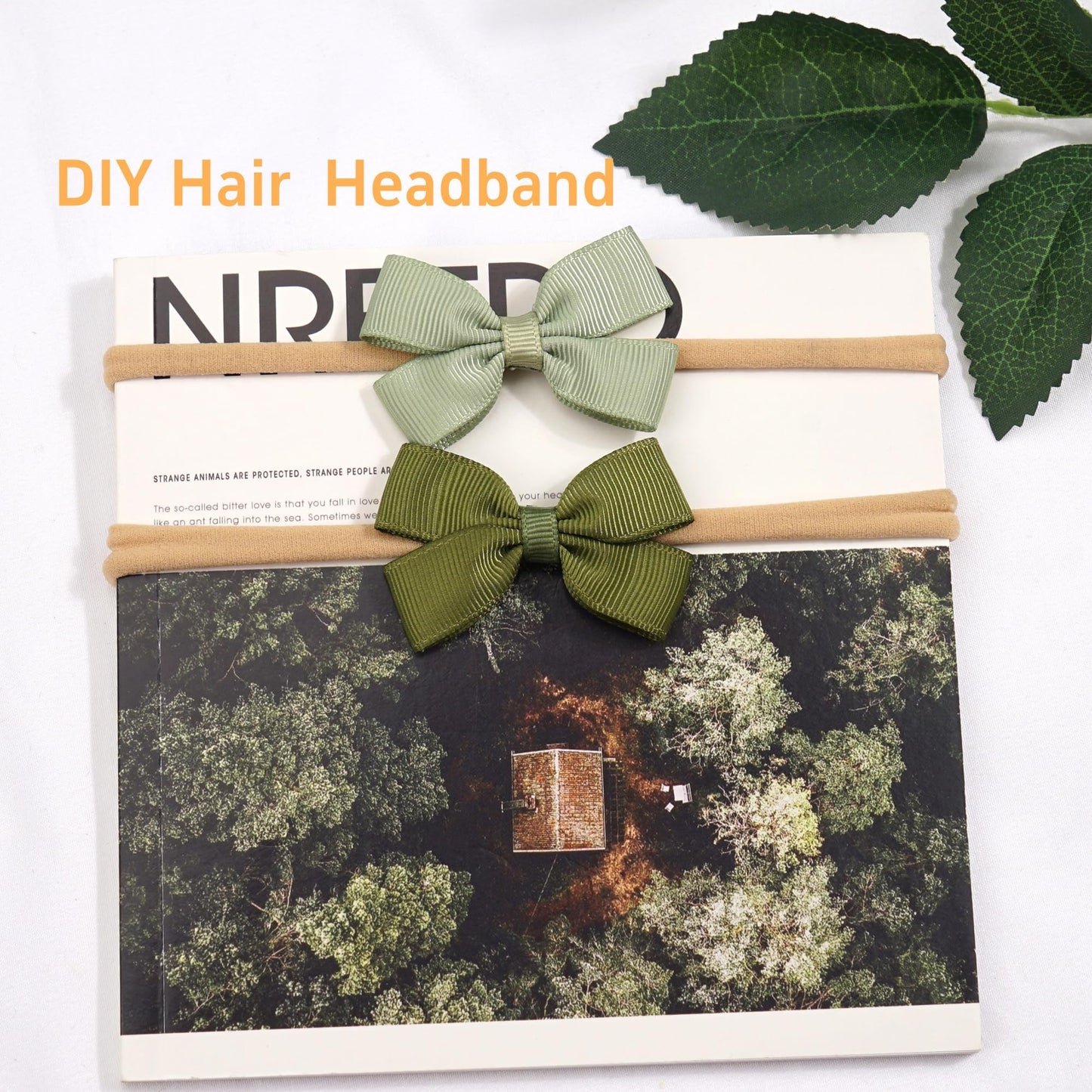 Qearl 60 Pack Soft Stretchy Diy Nylon Headbands Hair Bands Bows Diy Accessory For Newborn Baby Girls With Box