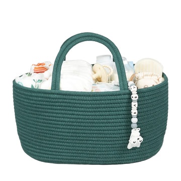 Xuanguo Large Baby Diaper Caddy Organizer For Girl Boy Rope Nursery Storage Bin Basket Portable Holder Tote Bag For Changing Tab