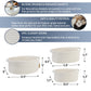 Naturalcozy 3-Piece Oval Storage Basket Set- Natural Woven Gift Basket Empty, Soft Baby Basket For Nursery, Cat Dog Toy Baskets,