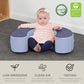 Factory Direct Partners 10423-Nvpb Softscape Sit And Support Ring For Babies And Infants, Cushioned Foam Floor Seat With Non-Sli