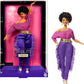 Barbie Signature Doll, Debbie Allen Tribute Collection Posable Doll with Off-Shoulder Top, Gold Belt, and Purple Fringe Pants wi