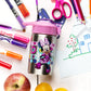 Zak Designs Disney Minnies Happy Helpers - Stainless Steel Water Bottle With One Hand Operation Action Lid And Built-In Carrying