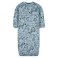 Gerber Unisex Baby Boy And Girls 4-Pack Sleeper Gown Jungle Blue Preemie