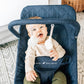 Baby Delight Alpine Deluxe Portable Bouncer, Infant, 0 - 6 Months, Quilted Indigo