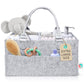 Felt Diaper Caddy - Extra Large Storage For Baby And Toddler Items - Diaper Caddy Basket - Portable Organizer Easily Holds Diape