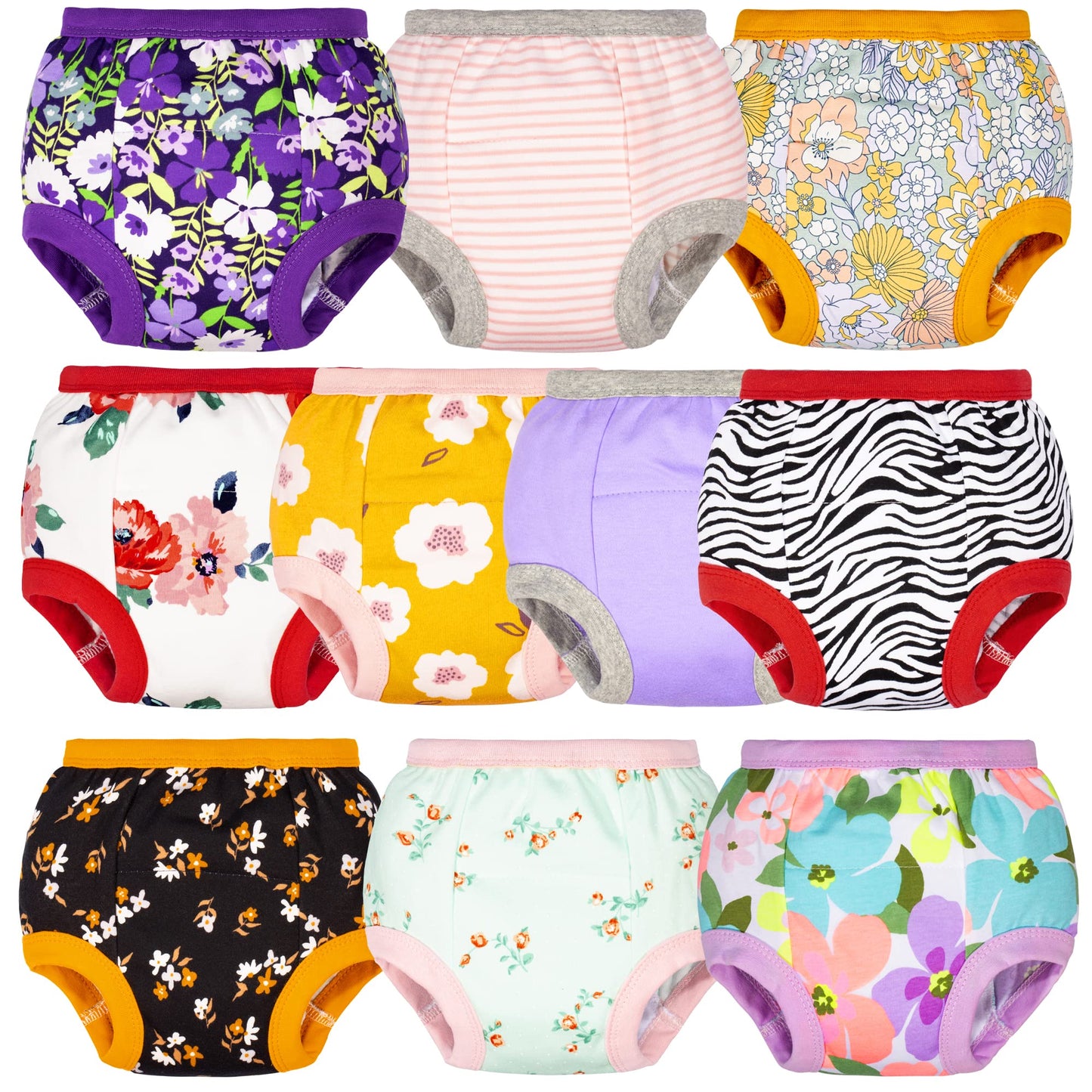 Big Elephant Potty Training Underwear, 100% Cotton Absorbent Unisex Toddler Pee Pants For Boys & Girls, 4T