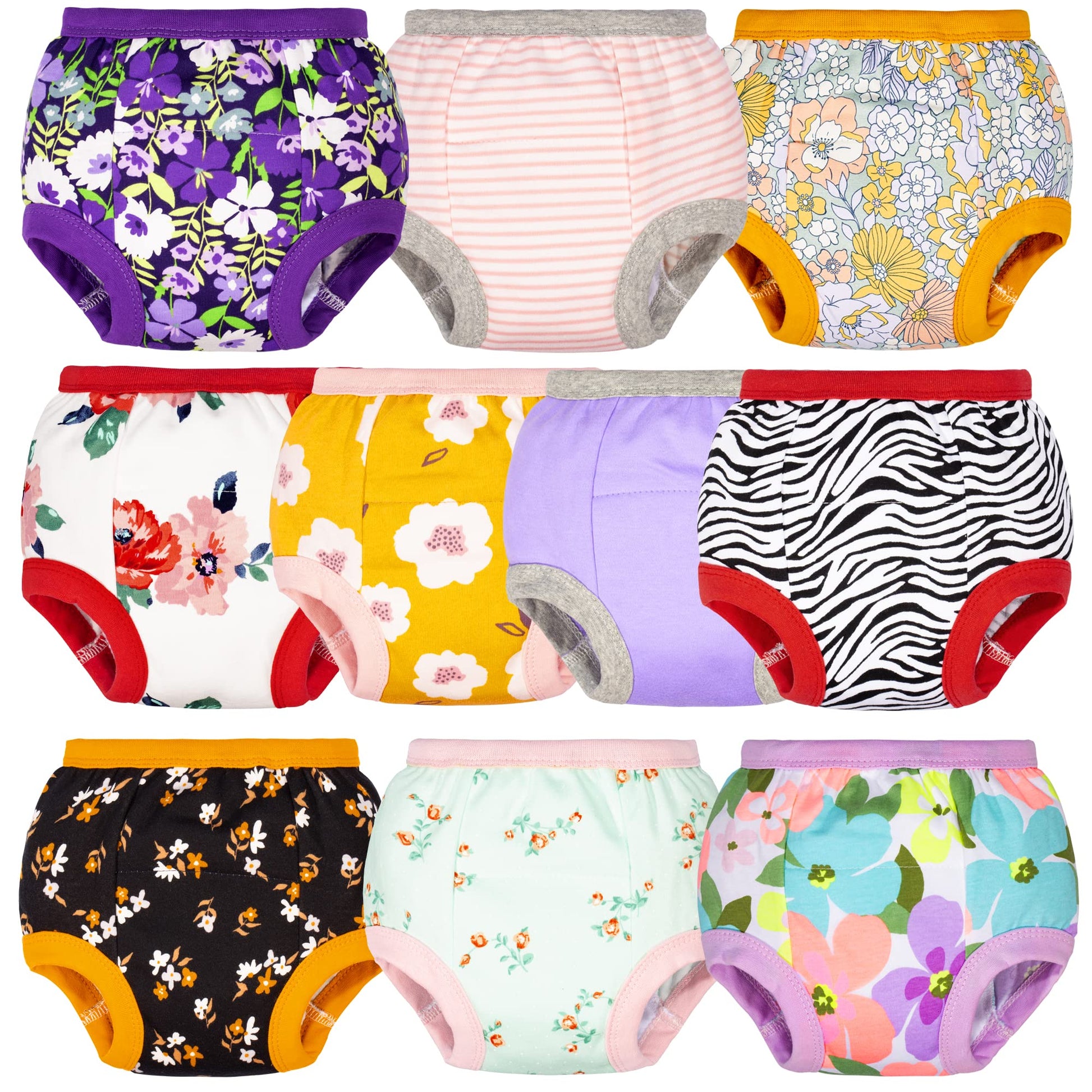 Big Elephant Potty Training Underwear, 100% Cotton Absorbent Unisex Toddler Pee Pants For Boys & Girls, 4T
