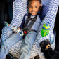 Niko Easy Wash Children'S Car Seat Cover & Liner - Blue Chevron Minky - Great For Winter Weather - Universal Fit - Crash Tested