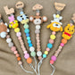Personalized Custom Crochet Pacifier Clip Boys And Grils, Paci Binky Holder Custom Name Baby Gift, Baby Shower Gift, New Birth G