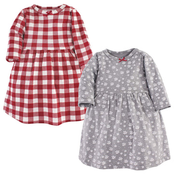 Hudson Baby Girl'S Cotton Dresses, Snowflake, 3 Toddler