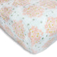 Swaddledesigns Softest Cotton Muslin Fitted Crib Sheet/Toddler Sheet For Baby Boy & Girl, Pink Heavenly Floral