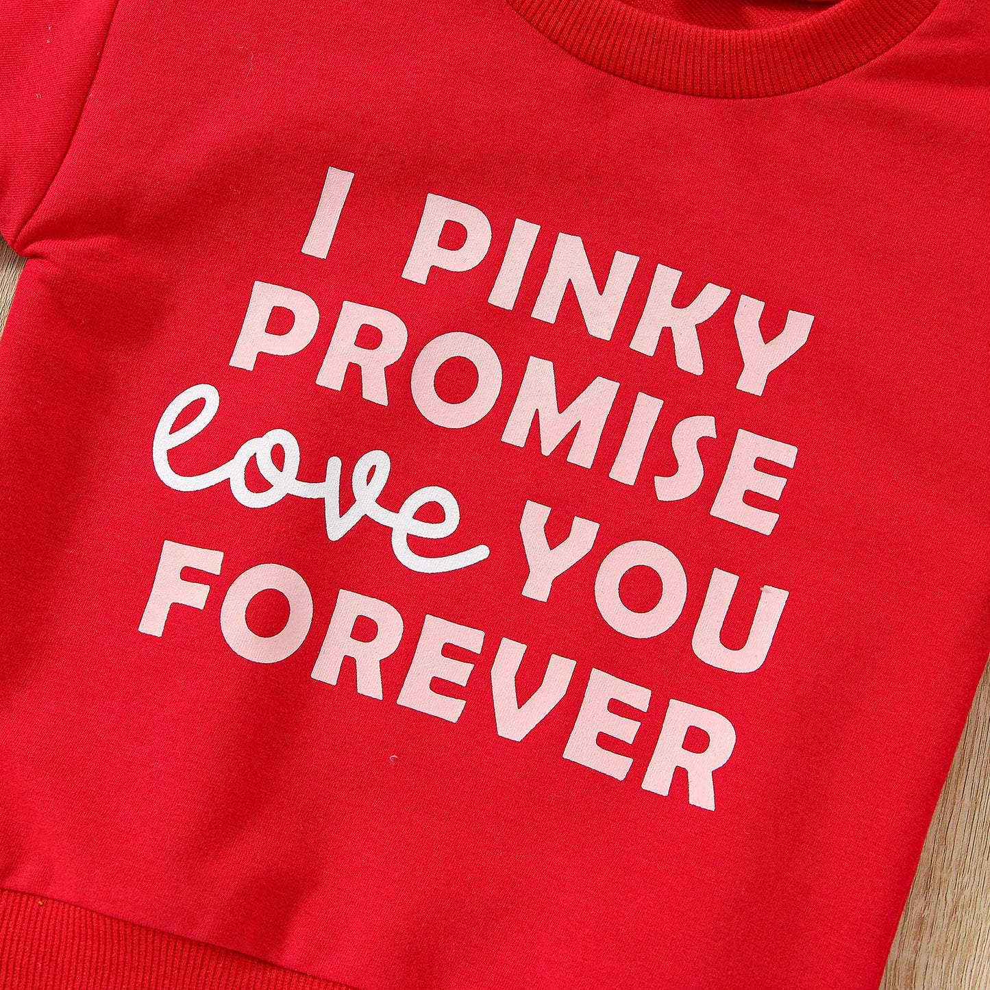 Yingisfitm Toddler Baby Girl Boy Crewneck Sweatshirt Long Sleeve Valentines Day Shirt Pullover Top Spring Clothes Outfit (Red-Lo