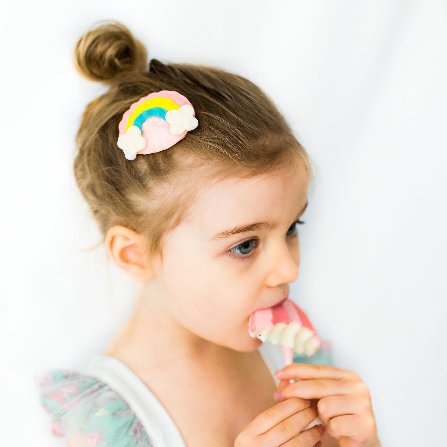 Girl'S Felt Hair Snaps, Set Of 4,Non-Slip (Whimsy Snap)