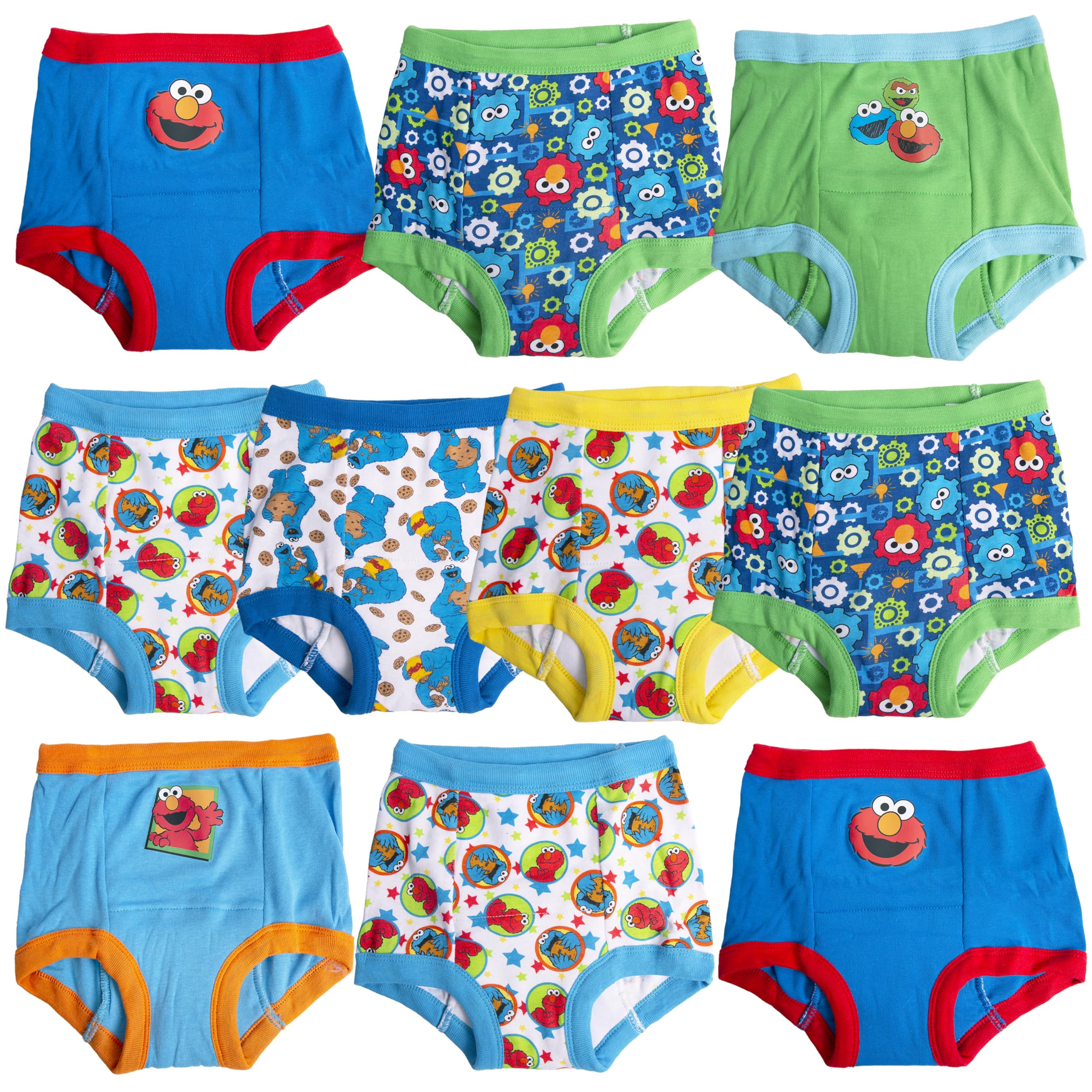 Sesame Street Unisex- Baby Potty Training Pants Multipack, Sesameb10Pk, 2T – Cut