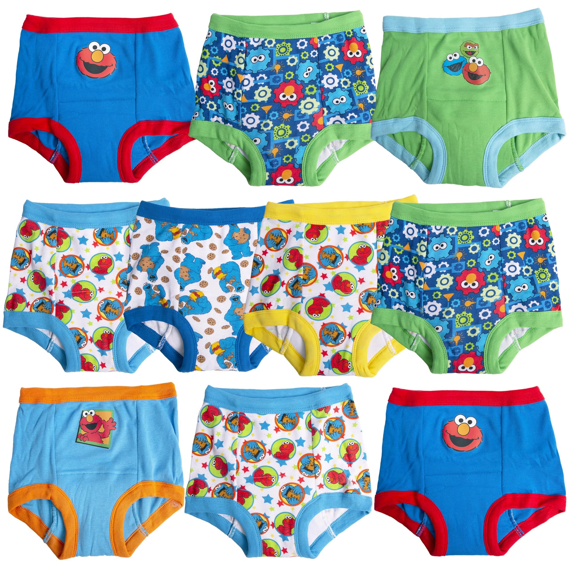 Sesame Street Unisex- Baby Potty Training Pants Multipack, Sesameb10Pk, 2T