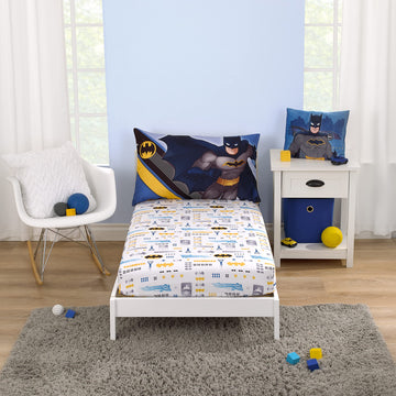 Marvel The Avengers I Am A Hero Blue, Green, Red, And Yellow 2 Piece Toddler Sheet Set - Fitted Bottom Sheet, And Pillowcase