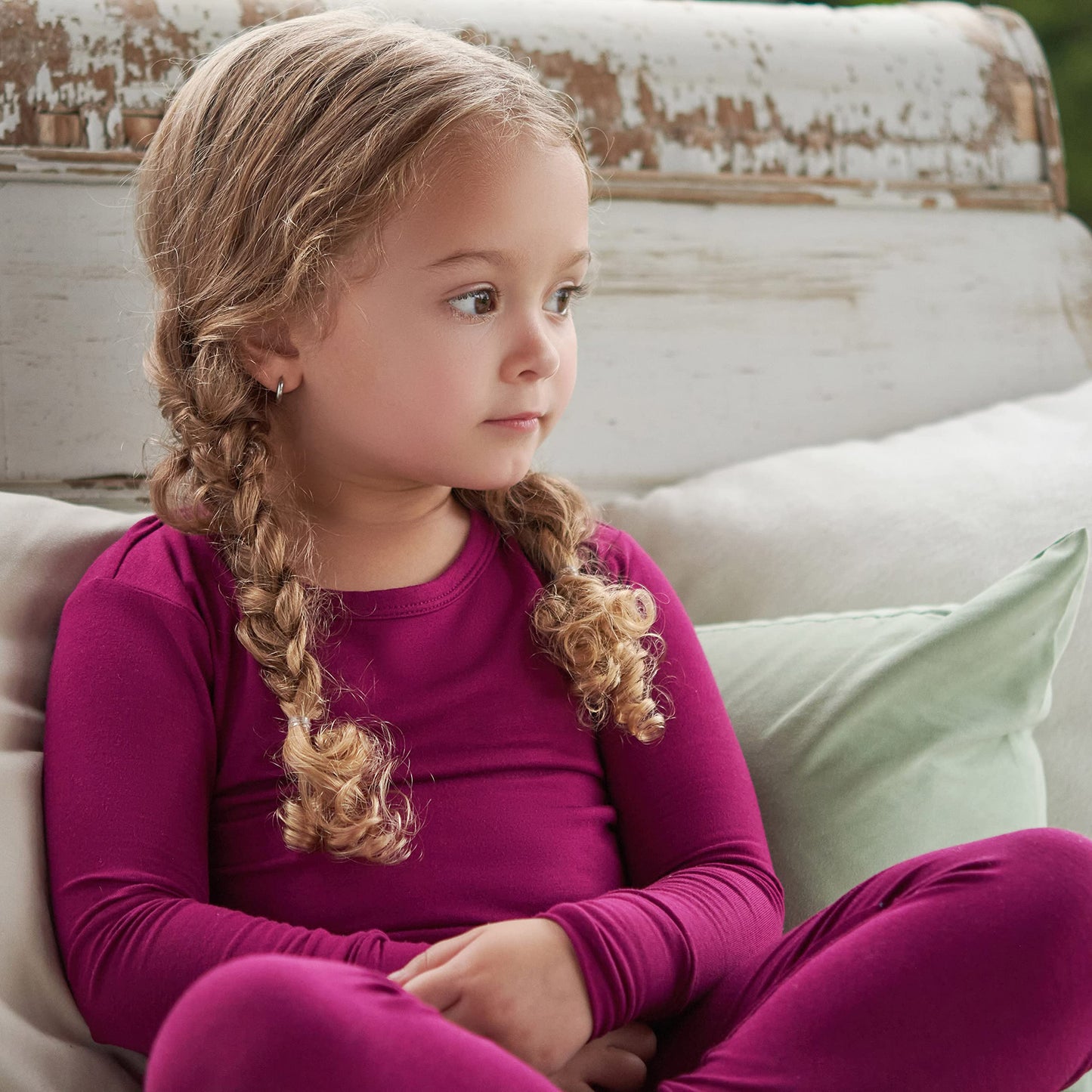 Gerber Unisex Baby Toddler Buttery-Soft 2-Piece Snug Fit With Viscose Made Eucalyptus Pajama Set, Raspberry, 2T Us