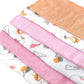 Nuluv Printed Baby Napkins for Girls | Face Hanky| Face Towels | Baby Soft Cotton Terry | Pack of 6  TCNLNAPKIN01O