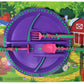 Constructive Eating Garden Fairy Plate, Placemat And Utensil Set