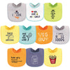 Hudson Baby Unisex Baby Cotton Terry Drooler Bibs With Fiber Filling, Food Neutral, One Size