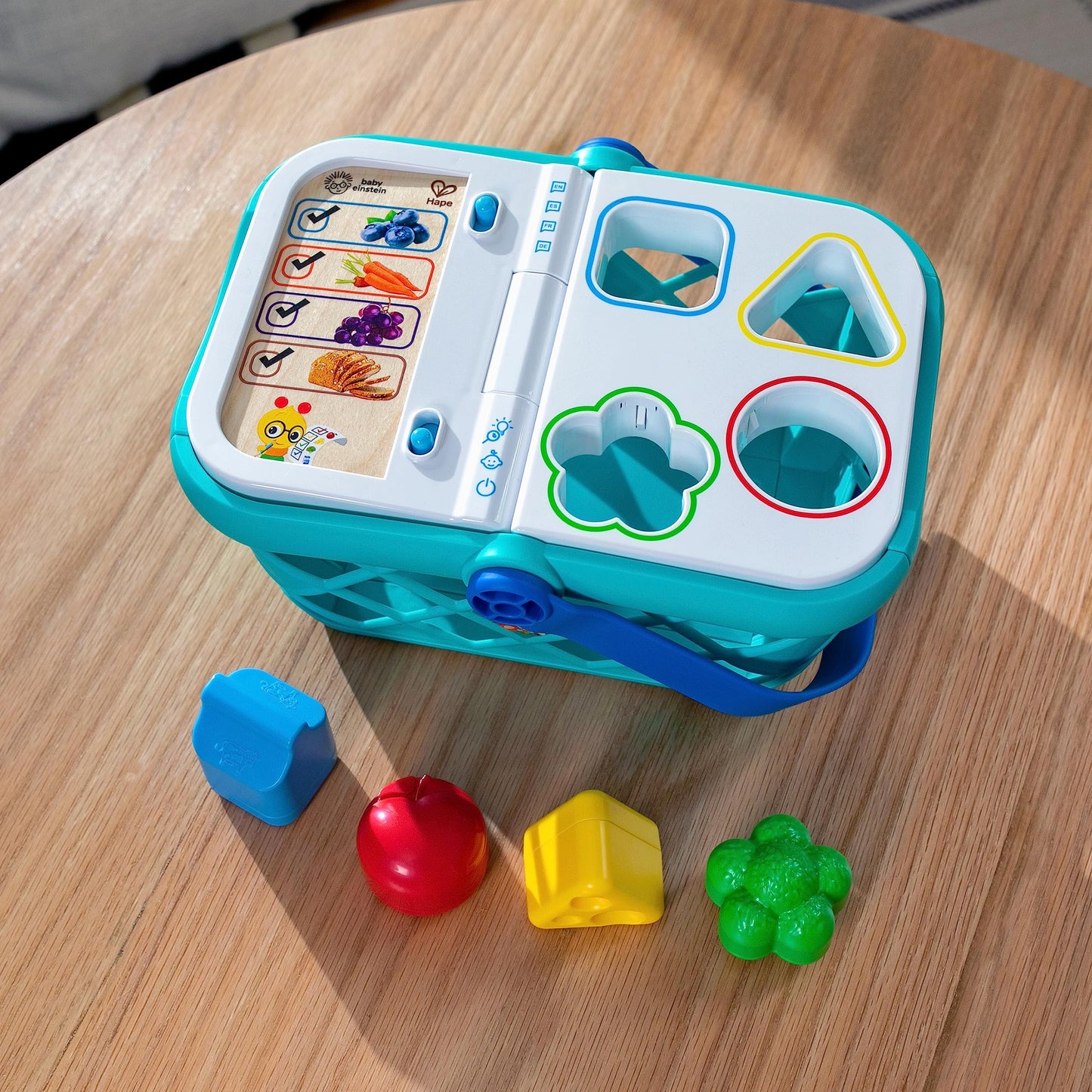 Baby Einstein + Hape Magic Touch Pretend to Shop Learning Toy, With Real Sounds and Music, Fine Motor Skill Development, Grows f