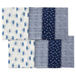 Unknown Baby Boys 8Pack 8 Pack Flannel Burp Cloth, Fox, One Size US