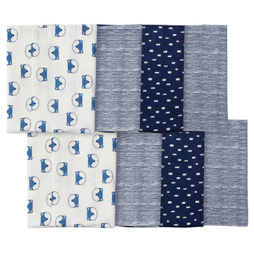 Unknown Baby Boys 8Pack 8 Pack Flannel Burp Cloth, Fox, One Size US