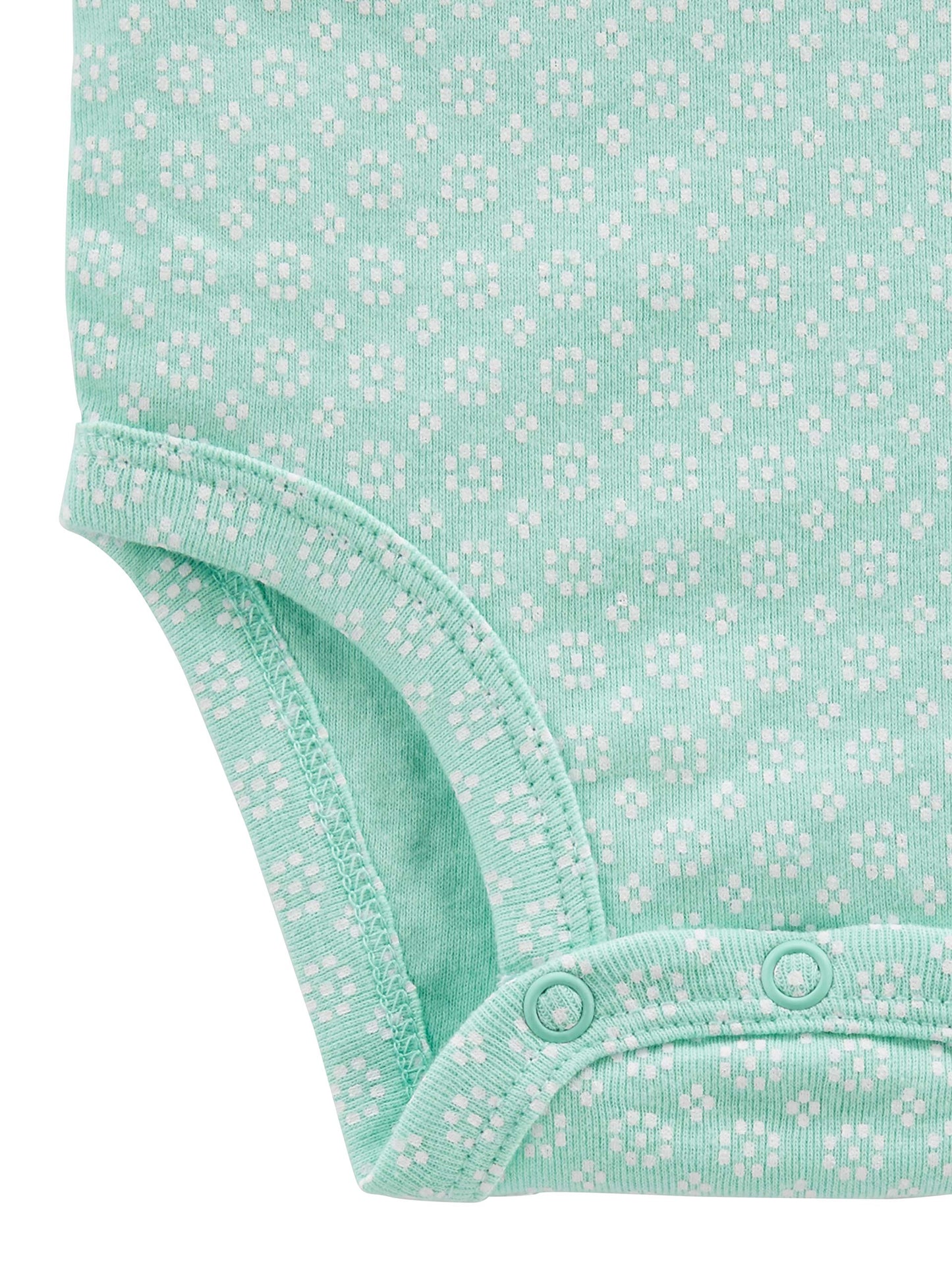 Simple Joys By Carter'S Baby Girls' 5-Pack Long-Sleeve Bodysuit, Mint Green/Navy Dots/Pink/Butterflies/Floral, 6-9 Months