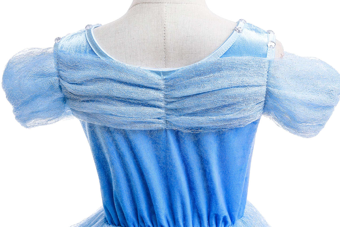 Dressy Daisy Little Girls' Princess Dress Costume With Accessories Halloween Fancy Dresses Up Butterfly Size 6X-8 Blue