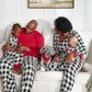 Gerber Baby Holiday Family Matching Pajamas, Black/Red Buffalo Check, Large