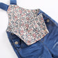 Kidscool Space Baby & Little Boys/Girls Denim Overalls,Jean Workwear,Light Blue,12-18 Months