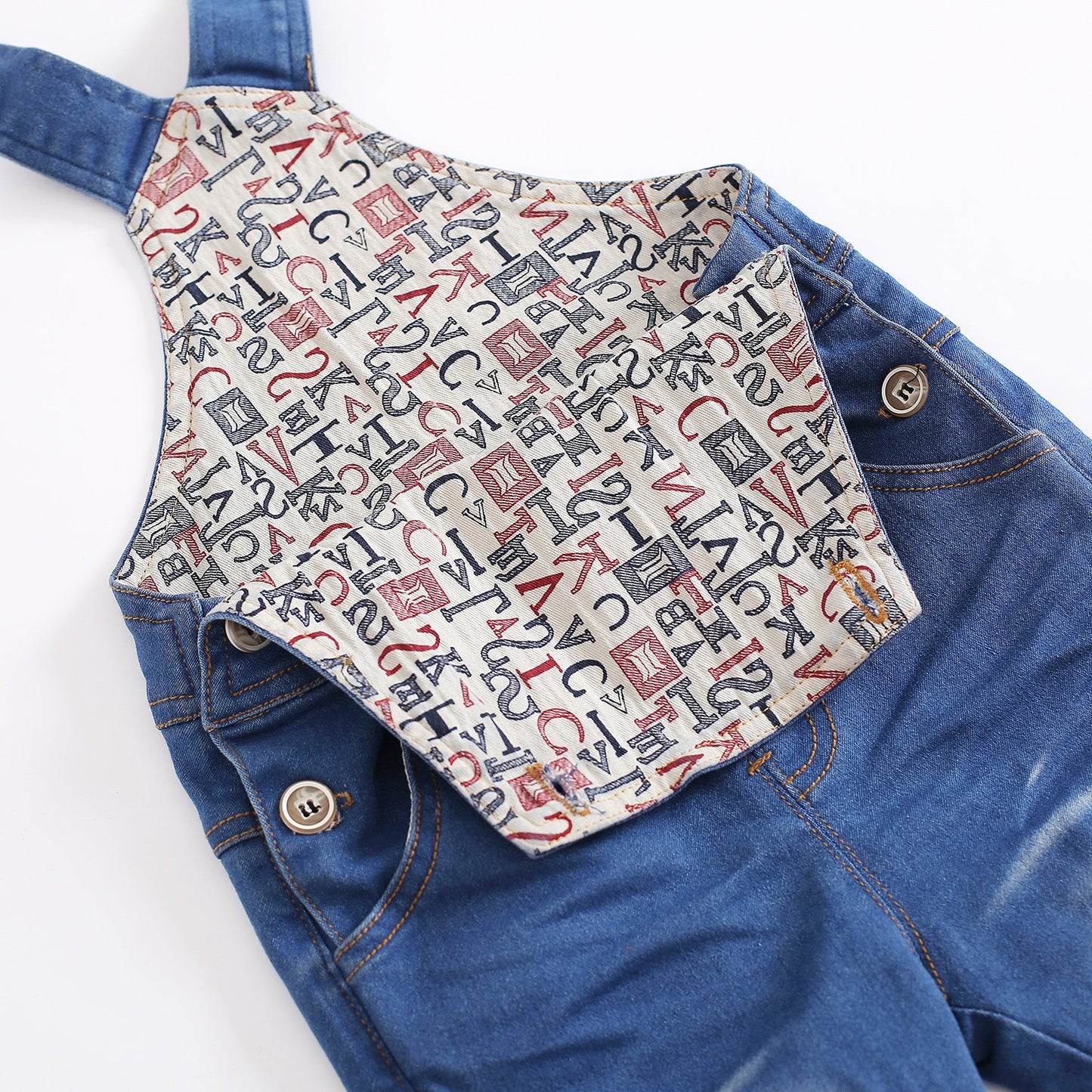 Kidscool Space Baby & Little Boys/Girls Denim Overalls,Jean Workwear,Light Blue,12-18 Months