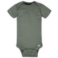 Gerber Baby Boy'S 8-Pack Short Sleeve Onesies Bodysuits, Tiger Green, 12 Months
