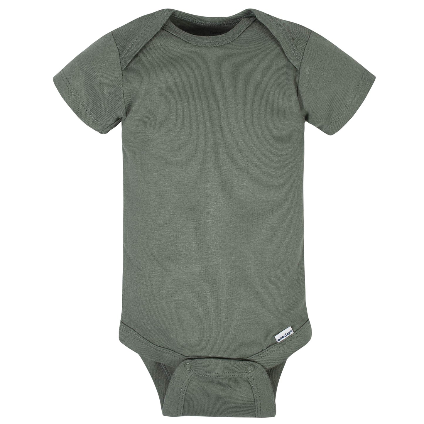 Gerber Unisex Baby 8-Pack Short Sleeve Onesies Bodysuits And Toddler T Shirt Set, Tiger Green, 6-9 Months Us
