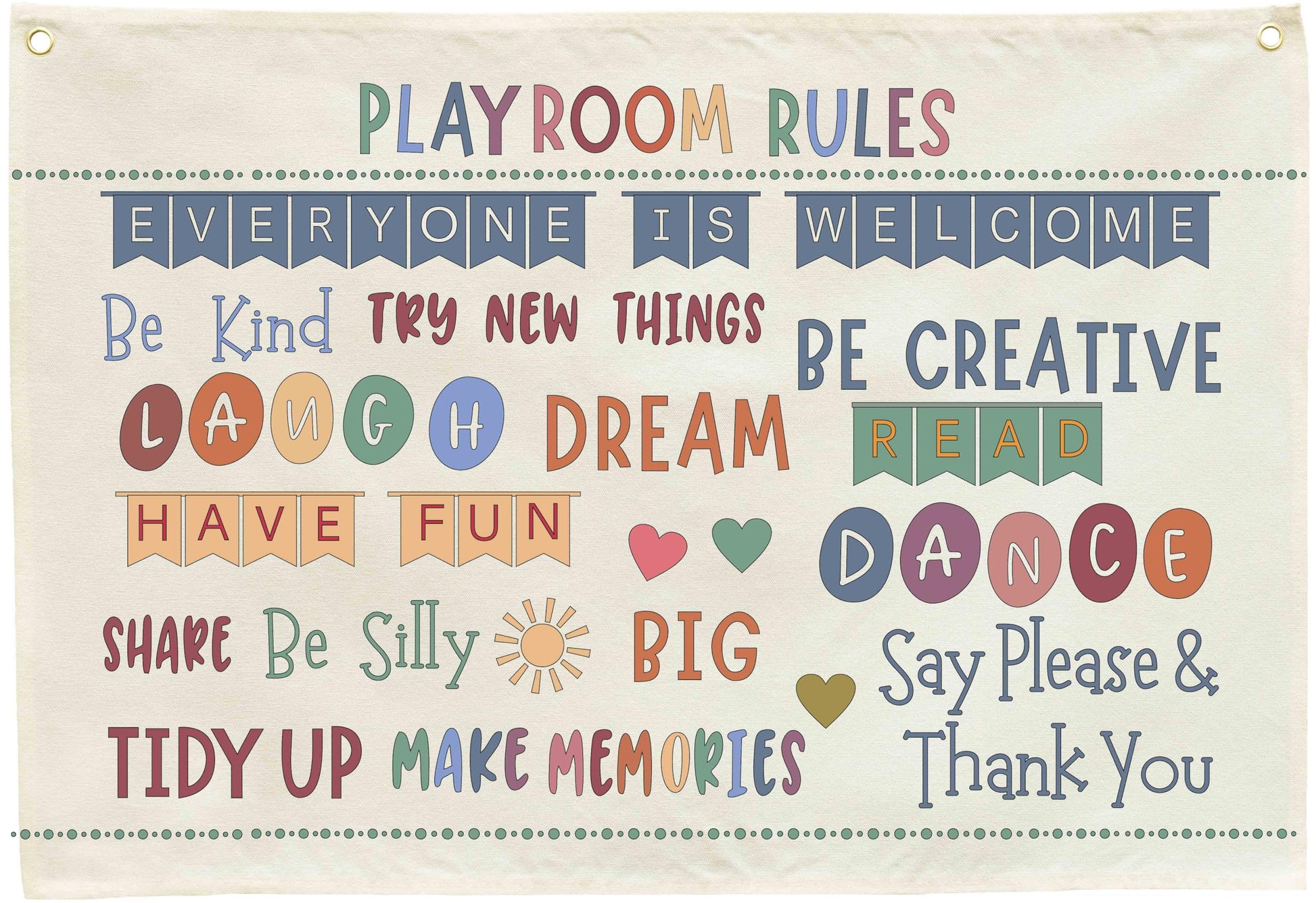Sioial Playroom Kids Toddler Room Wall Decor, Play Room Rules Wall Decor for Kids Play Game Room Bedroom Nursery Home School Pla
