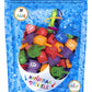 The Dreidel Company Wood Multi-Colored Dreidels Medium Sized Hanukkah Draydels With English Transliteration (30-Pack)