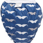 Kushies Baby Waterproof Training Pant (33-38 Pounds), Navy Mustache, Large