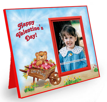 Happy Valentine'S Day Gift For Grandma, Grandpa, Nana, Aunt Or Uncle, 'Lot'S O' Love Valentines' Photo Frame, Tabletop Size 8.