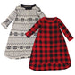 Touched by Nature Unisex Baby Organic Cotton Long-Sleeve Wearable Sleeping Bag, Sack, Blanket, Buffalo Plaid, 0-3 Months