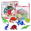 Edushape Magic Creations Foam Sticker Imaginative Bath Tub Activity Play Set, Dinosaurs