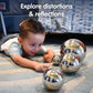 TickiT - 9322 Sensory Reflective Balls - Set of 4 - Mirrored Spheres for Babies and Toddlers - Stainless Steel Sensory Balls for