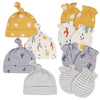Gerber Baby 8 9-Piece Cap And Mitten Sets, Southwest, Newborn
