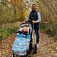 Bundlebean - Go Multi-Use Waterproof Footmuff (Rainbow) - Use As Pushchair, Carrier, Sling, Car Seat Cover, Opens As Playmat, Un