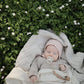 Frigg Daisy Natural Rubber Baby Pacifier | Made In Denmark | Bpa-Free (Seafoam/Cream, 6-18 Months) 2-Pack