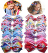 12Pcs Hair Bows Alligator Clips For Girls,5 Inch Unicorn Grosgrain Ribbon Rainbow Hair Bows,Colorful Bow Hair Clip For Little Gi