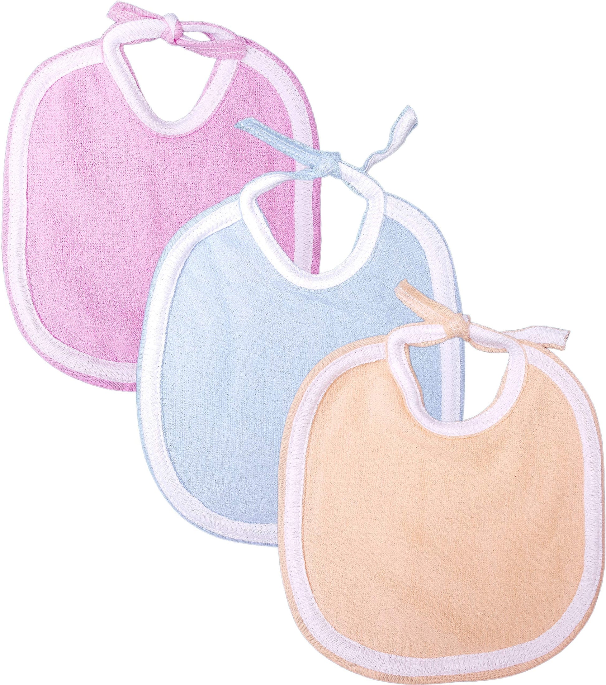 Btfash Waterproof Babies Towel Bib For Feeding | Crumb Catcher, Durable | Soft & Absorbent FastDry Cotton | Washable & Reusable
