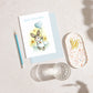 Huxters Baby Boy Cards - Cute A5 Baby Boy Cards Congratulations - Elegant Hello Congratulations Baby Boy Card With Bunny Design