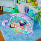 Bright Starts Disney Baby The Little Mermaid Twinkle Trove Light-Up Musical Baby Activity Gym with Tummy Time Pillow, Newborn+