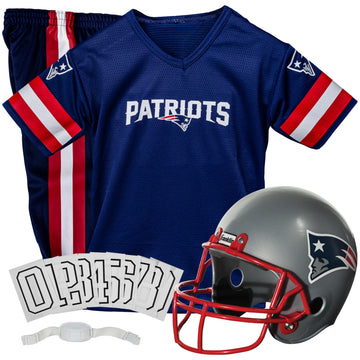 Franklin Sports New England Patriots Kids NFL Uniform Set - Youth NFL Team Jersey, Helmet, Pants + Apparel Costume - Official Ge