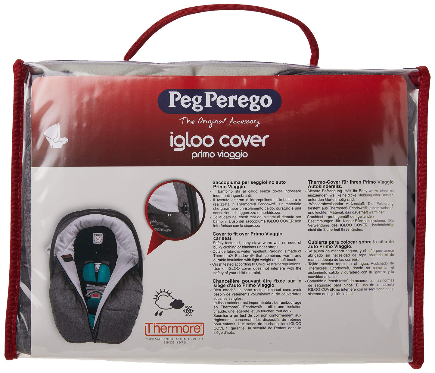 Peg Perego Primo Viaggio Igloo Cover - Accessory - Light Grey